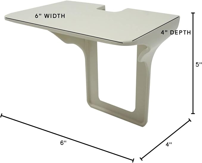 BeraTek Power Perch Wall Outlet Shelf | Declutter & Reclaim Counter Space | - Image 3