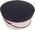 Sarah's Hat Boxes Classic Pink/Black Hat Box – 14.75" x 7.5" Handmade in USA – by SarahsHatBoxes
