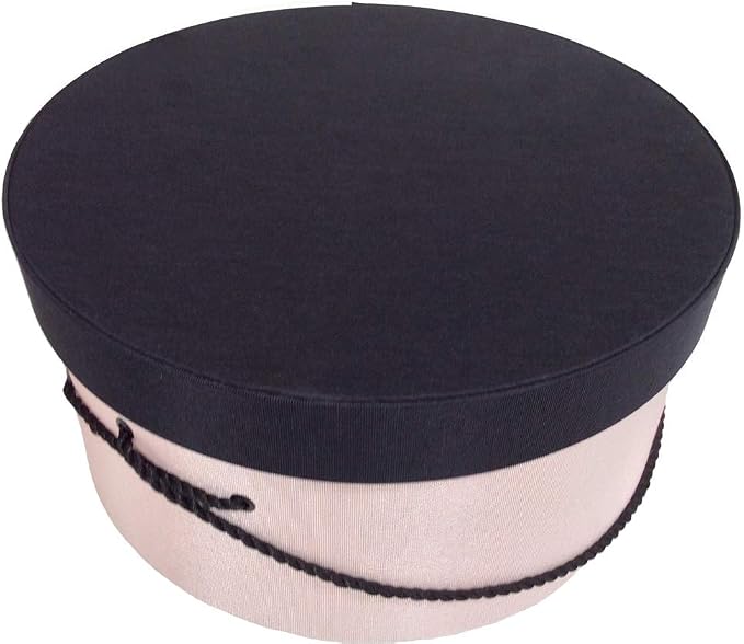 Sarah's Hat Boxes Classic Pink/Black Hat Box – 14.75" x 7.5" Handmade in USA – - Image 5