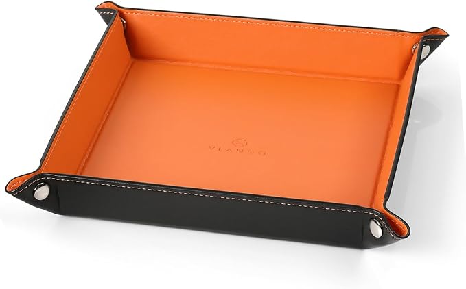 Vlando Valet Tray for Men Women, Nightstand Organizer Vanity Catchall Holder by VLANDO