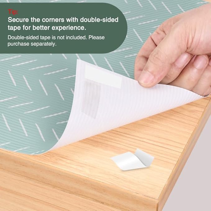 Glotoch Shelf Liners for Kitchen Cabinets, 12in x 20FT Non-Adhesive Liners for - Image 2