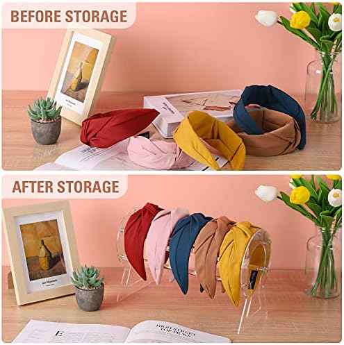 Headband Holder, Clear Headband Organizer, Acrylic Hair Hoop Display Stand