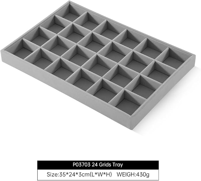 Stackable Jewelry Organizer Trays, Velvet Drawer Jewelry Organizer, Premium - Image 3