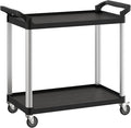 Black Utility/Bussing Cart by Krollen+Industrial