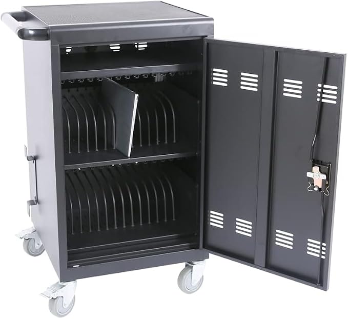 Laptop Charging Cart, 32 Device Tablet Storage Carts by TIOPLY
