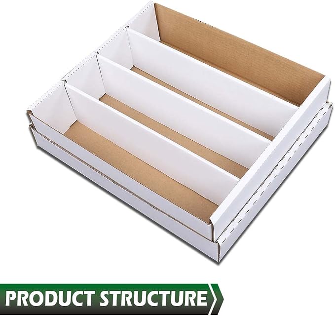 GRAND ORANGE 4 ROW 3200 Count Trading Card Storage Box, Sports & Trading Card - Image 2