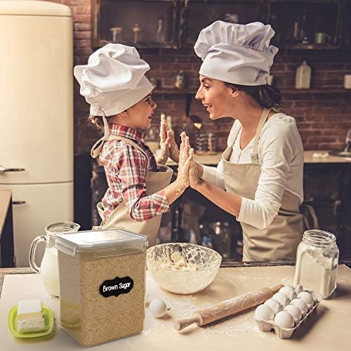 Simply Gourmet Airtight Flour and Sugar Containers with Lids – 3 Piece