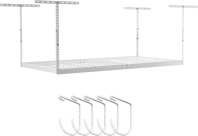SafeRacks 4x8 Overhead Garage Storage Rack Heavy Duty by SafeRacks