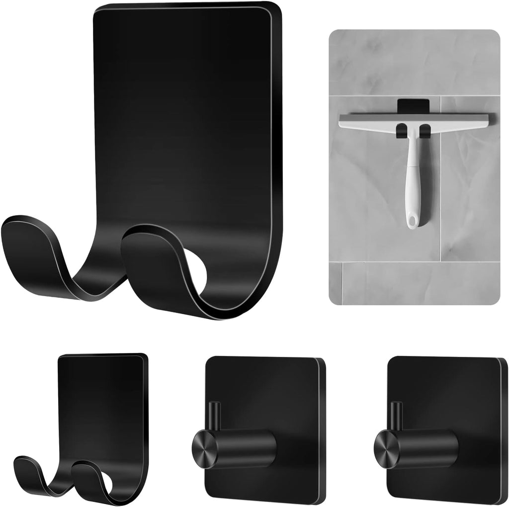 CGBE Shower Holders for Razors, 2 Pack Squeegee Holder and 2 Pack