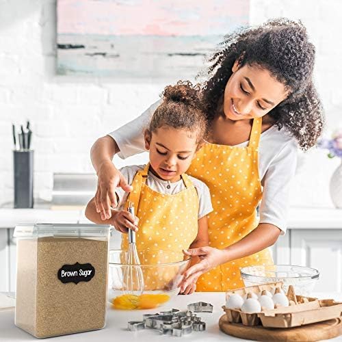 Simply Gourmet Airtight Flour and Sugar Containers with Lids – 3 Piece