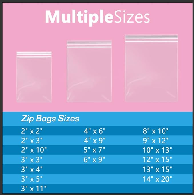 iMailer - 100 Pcs- 13" x 15" Zip Bags- 2 Gallon Zip Bags- Clear Resealable Zip - Image 4
