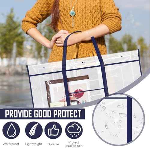 Windyun 1 Pack Bulletin Board Storage Bag 48" X 36", Poster Holder, Blue