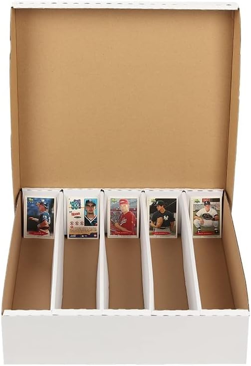 GRAND ORANGE 5000 Count Card Storage Box Full Lid Trading and Gaming Card by GRANDORANGE