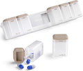 Weekly Pill Organizer Magnetic, Removable Pill Box 7 Day 1 Time a Day, Large by KOVIUU
