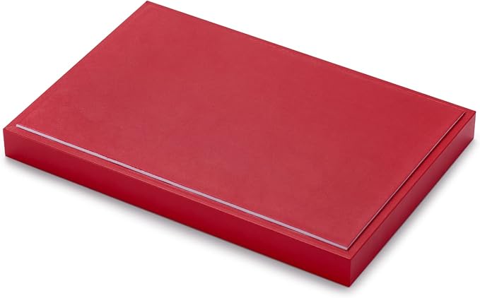 Oirlv Gorgeous Red Leather 24 Grid Jewelry Tray - Image 8