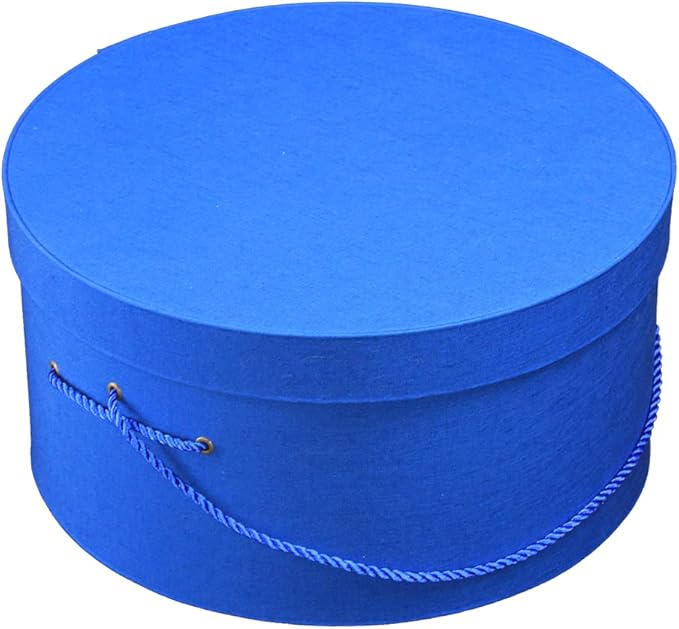 Sarah's Hat Boxes Classic Royal Hat Box – 21.5" x 11.5" Handmade in USA – - Image 5
