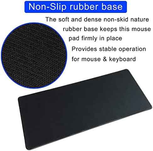 Black and White Mouse Pad,Floral Mouse Pad Desk Mat,Large Mousepad