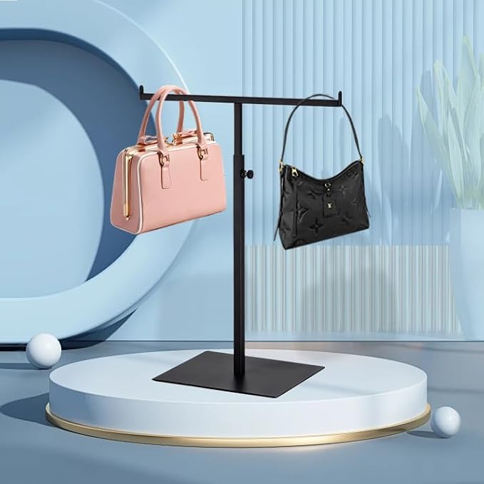 Purse Display Stand T Shaped, Countertop Jewelry/Scarf/Handbag T-Bar Display by Unknown