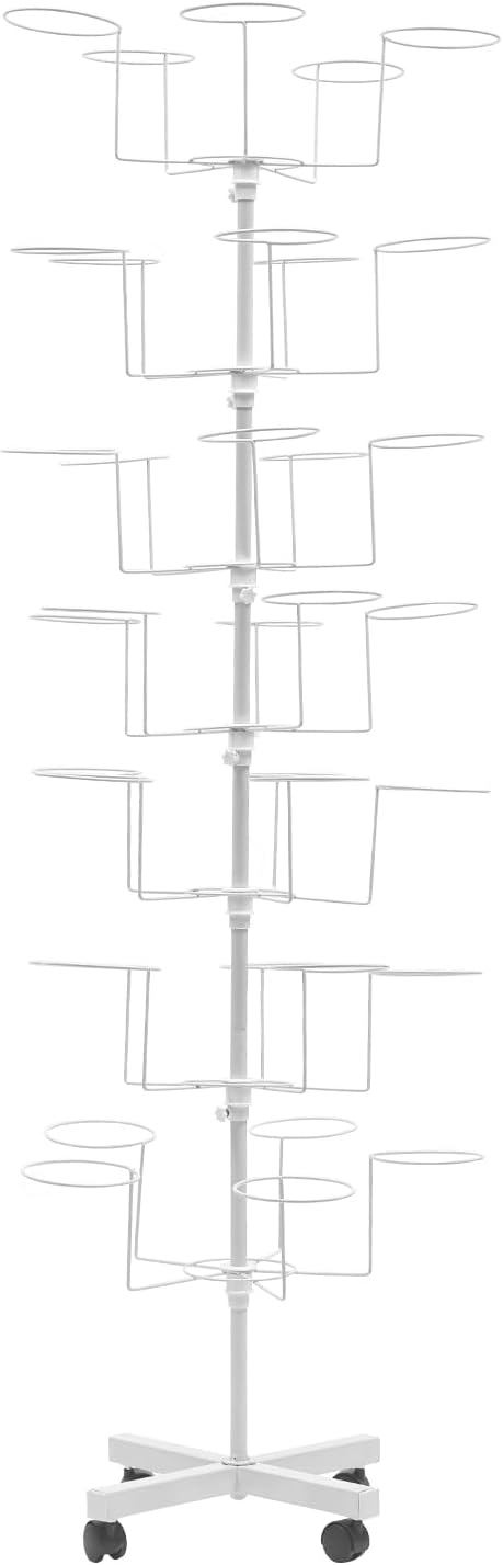7-Tier Rotating Iron Hat Rack - Image 7