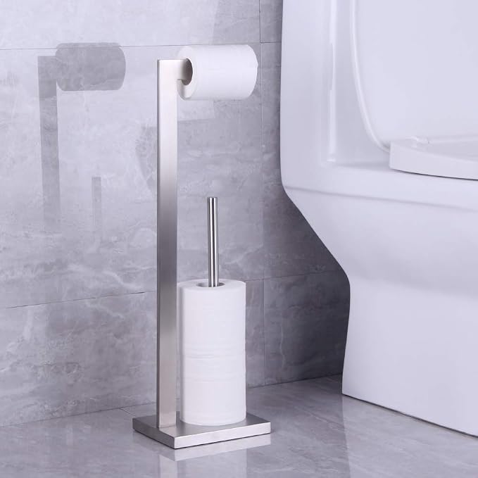 Free Standing Toilet Paper Holder Stand - Image 3