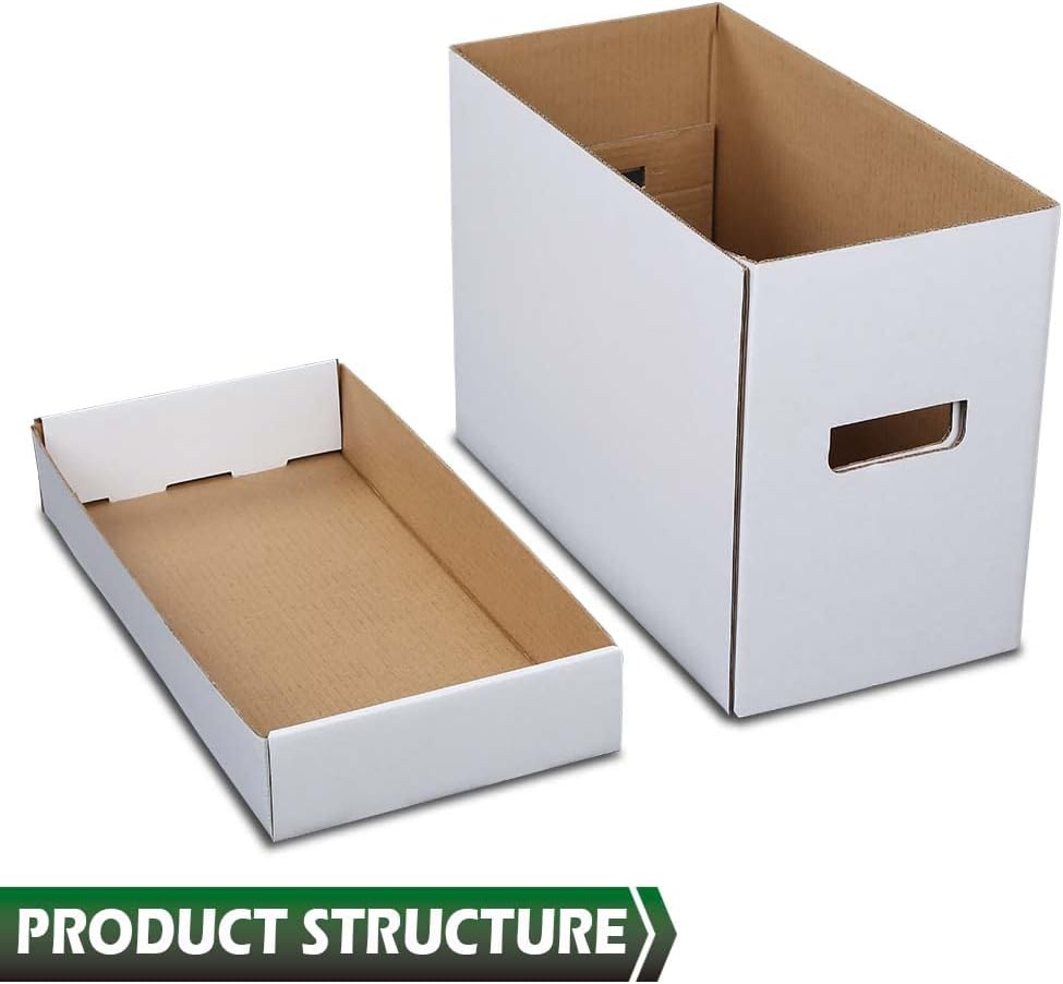 GRAND ORANGE 5 Pack Comic Book Storage Boxes, Holds 150-175 Comics