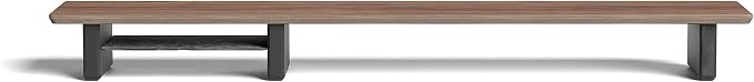 Raico Desk Cockpit Shelf Monitor Stand System Dual Screen Setup Wood Large Desk by RAICO