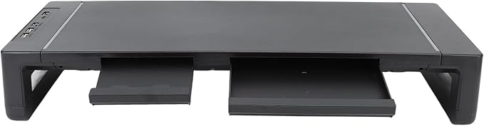 Monitor Stand Riser with 8 in 1 Docking Station Phone Holder Drawer 25KG - Image 9