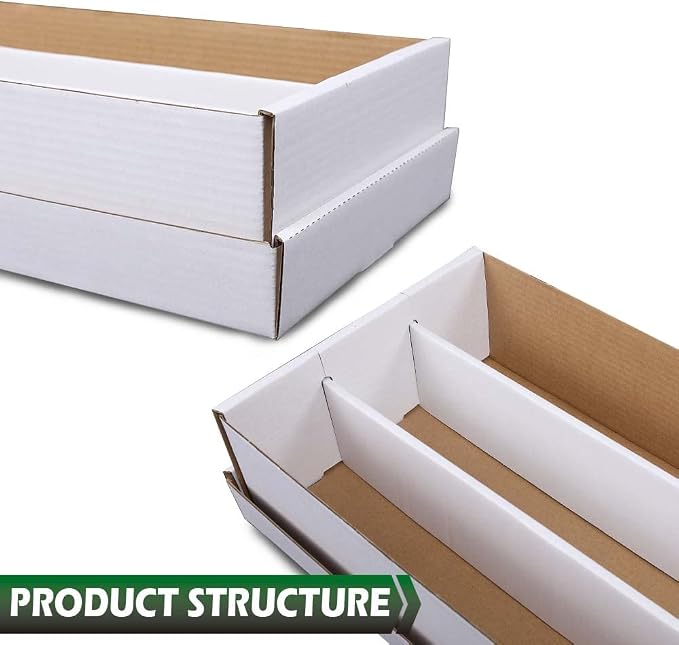 GRAND ORANGE 3000 Count 3 Row Card Storage Box 2 PACK Cardboard Standard - Image 5
