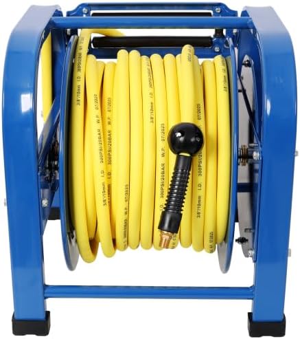 【LuckyNote】Retractable Air Hose Reel, 3/8" x 100 Feet, 300 PSI, Spring-Driven - Image 6