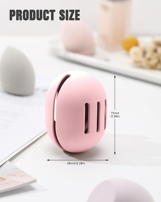 FERYES Makeup Sponge Holder – Shatterproof Eco-Friendly Silicone Beauty Make Up - Image 7