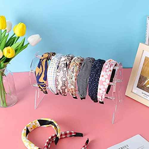Headband Holder, Clear Headband Organizer, Acrylic Hair Hoop Display Stand
