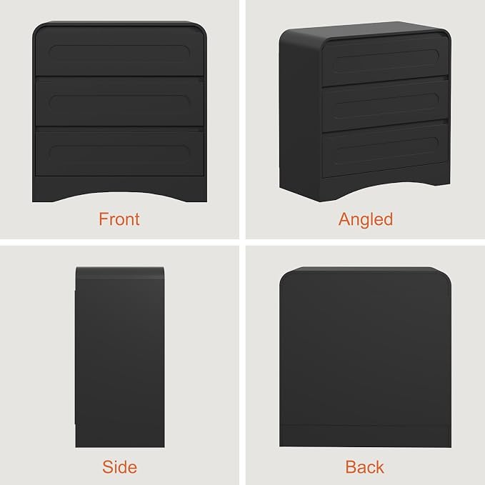3 Drawer Dressers for Bedroom, Large Modern Dressers - Image 8