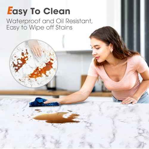 Beautysaid Shelf and Drawer Liner for Kitchen Cabinet Non Adhesive Non Slip