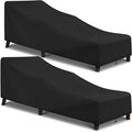 Arcedo Outdoor Chaise Lounge Chair Cover 2 Pack, Waterproof Patio Furniture by ARCEDO