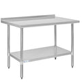 Hally Stainless Steel Table for Prep & Work 30 x 48 Inches, NSF Commercial by HallySinksTablesH