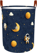 Laundry Baskets 15.7x19.7 Inch Large Astronaut Moon Star Space Design by Wdesyadms