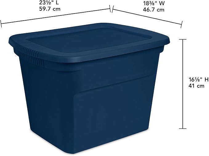 Sterilite 16-Pack Plastic Storage Bins, 18 Gallon Tote Containers - Image 3