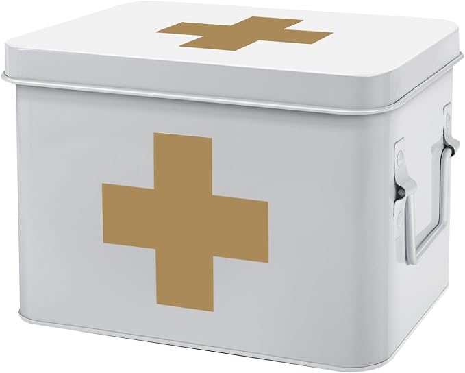Flexzion First Aid Medicine Box Supplies Kit Organizer by Flexzion