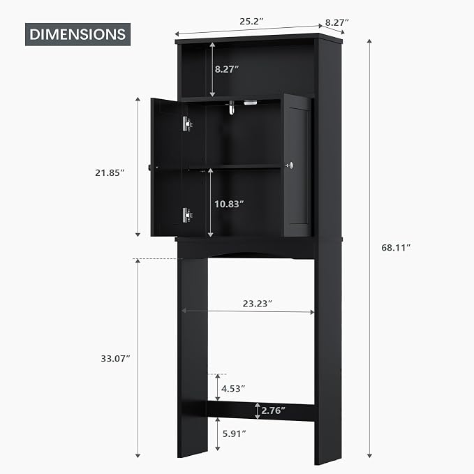 Over The Toilet Storage Cabinet, Over The Toilet Cabinet - Image 2