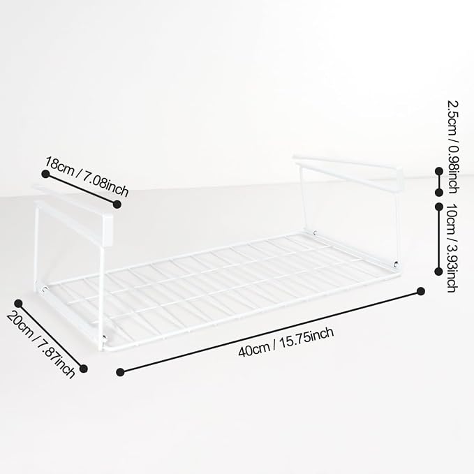 Foil and Plastic Wrap Organizer Kitchen Under Cabinet Desk Pantry Hanging - Image 2