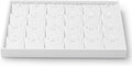 Oirlv Premium White Leather Stackable Jewelry Tray 24 Grid Jewelry Organizer by Oirlv