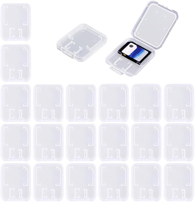 Clear Plastic Memory Card Case Compatible by SteelFever