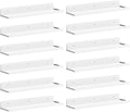 Lifewit Floating Shelves for Wall, 12 Pack White Acrylic Shelf 15" Room Decor by Lifewit