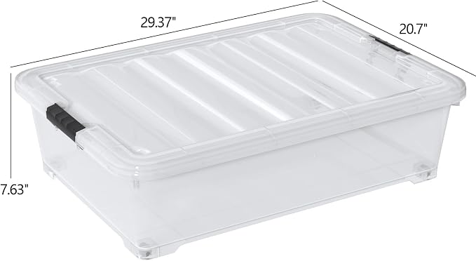 50 Quart Large Under Bed Storage Box - Image 2