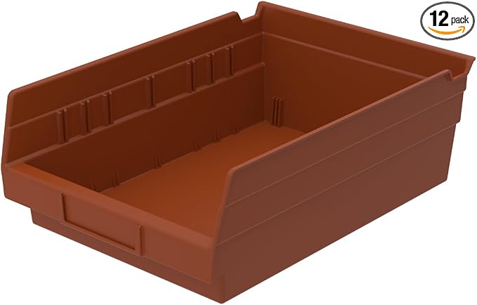 Akro-Mils 30150 12-Inch by 8-Inch by 4-Inch Plastic Nesting Shelf Bin Box by Akro-Mils
