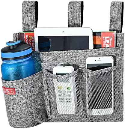 Zafit Linen Bedside Caddy, Bedside Storage Organizer for Hospital