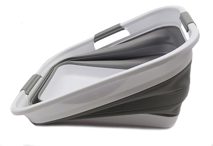 SAMMART 30L Collapsible Plastic Laundry Basket - Image 4