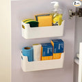 2 Pcs Kitchen Cabinet Door Organizer, Adhesive Mount Inside Cabinet Door Storage by Unknown