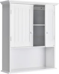 Tangkula Wall Mount Bathroom Cabinet Wooden Medicine Cabinet Storage Organizer by TANGKULA