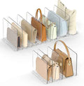 SortNStore Bag & Purse Organizer for Closet: Adjustable Clear Dividers